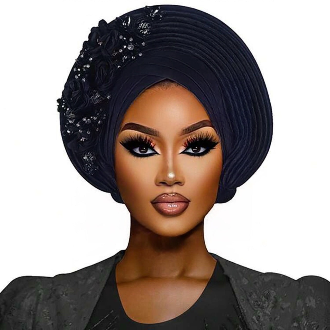 Glitter flowers auto gele