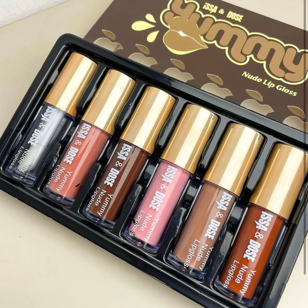 ISSA & DOSE | Yummy nude lips gloss lot de 6