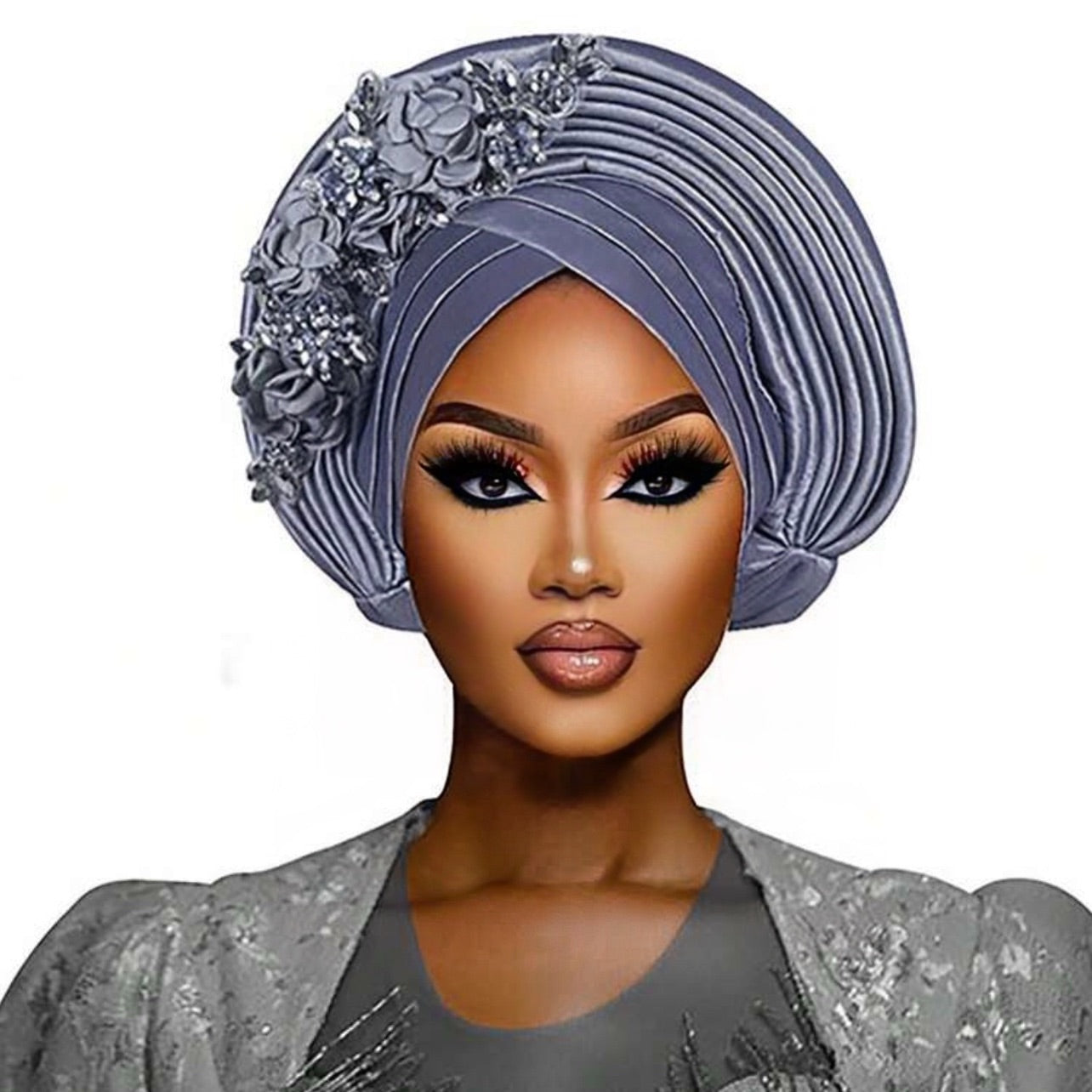 Glitter flowers auto gele