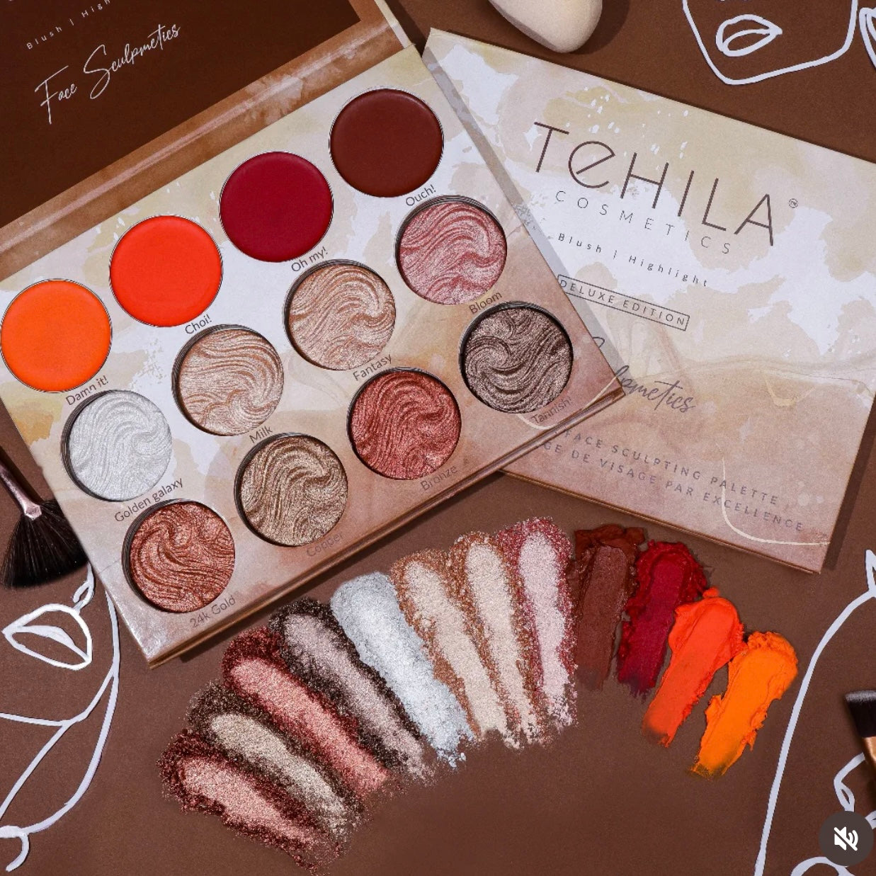 TEHILA COSMETICS | Pro Face Sculpmetics ~ Blush & Highlight