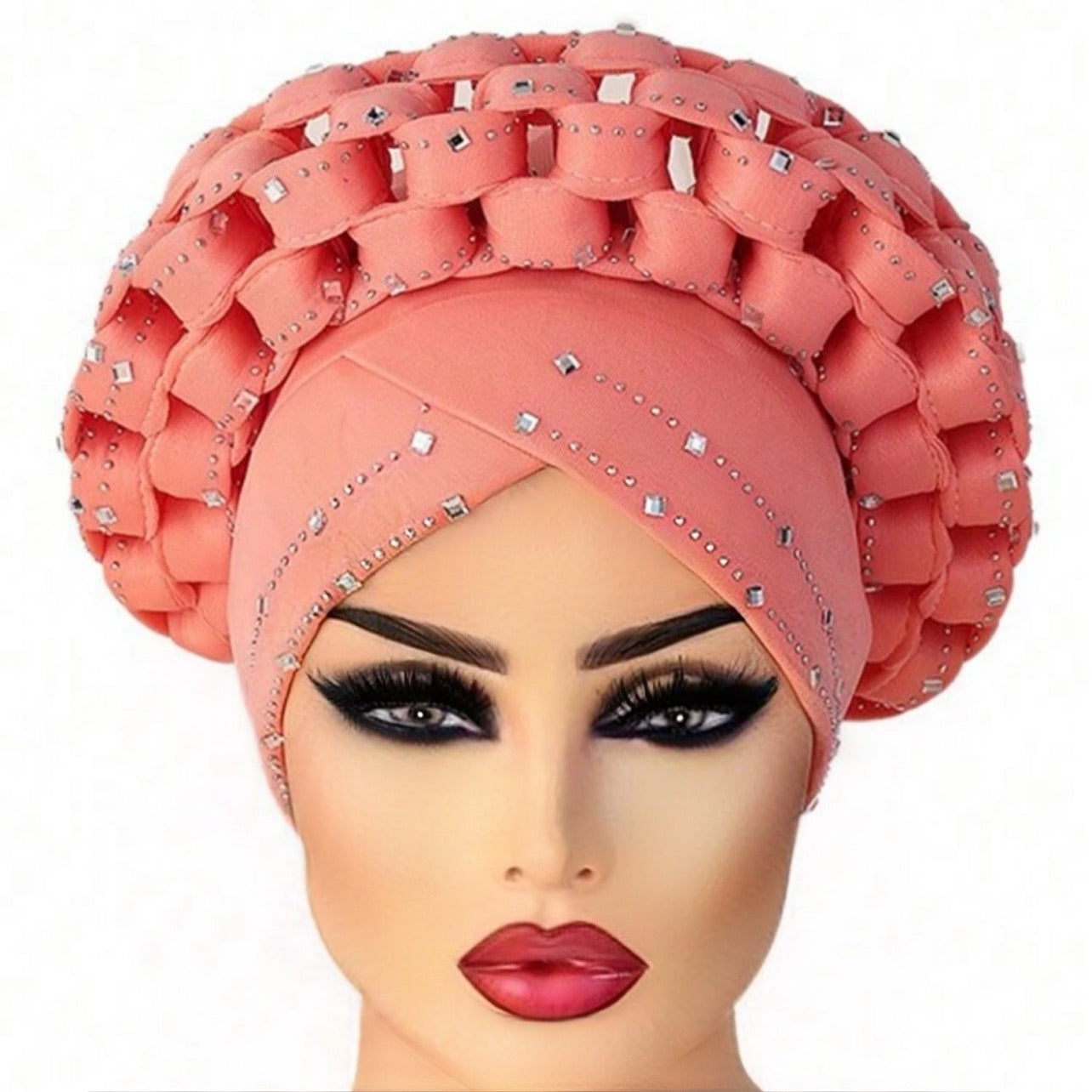 Glitter turban auto gele