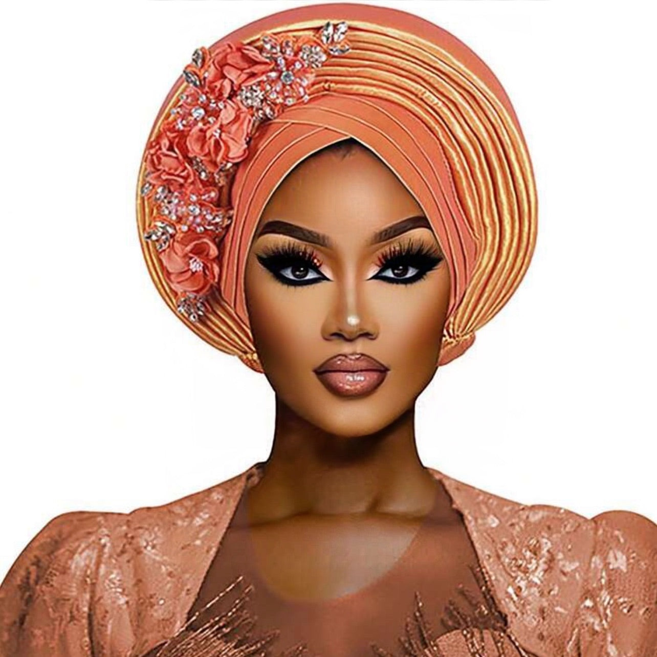 Glitter flowers auto gele