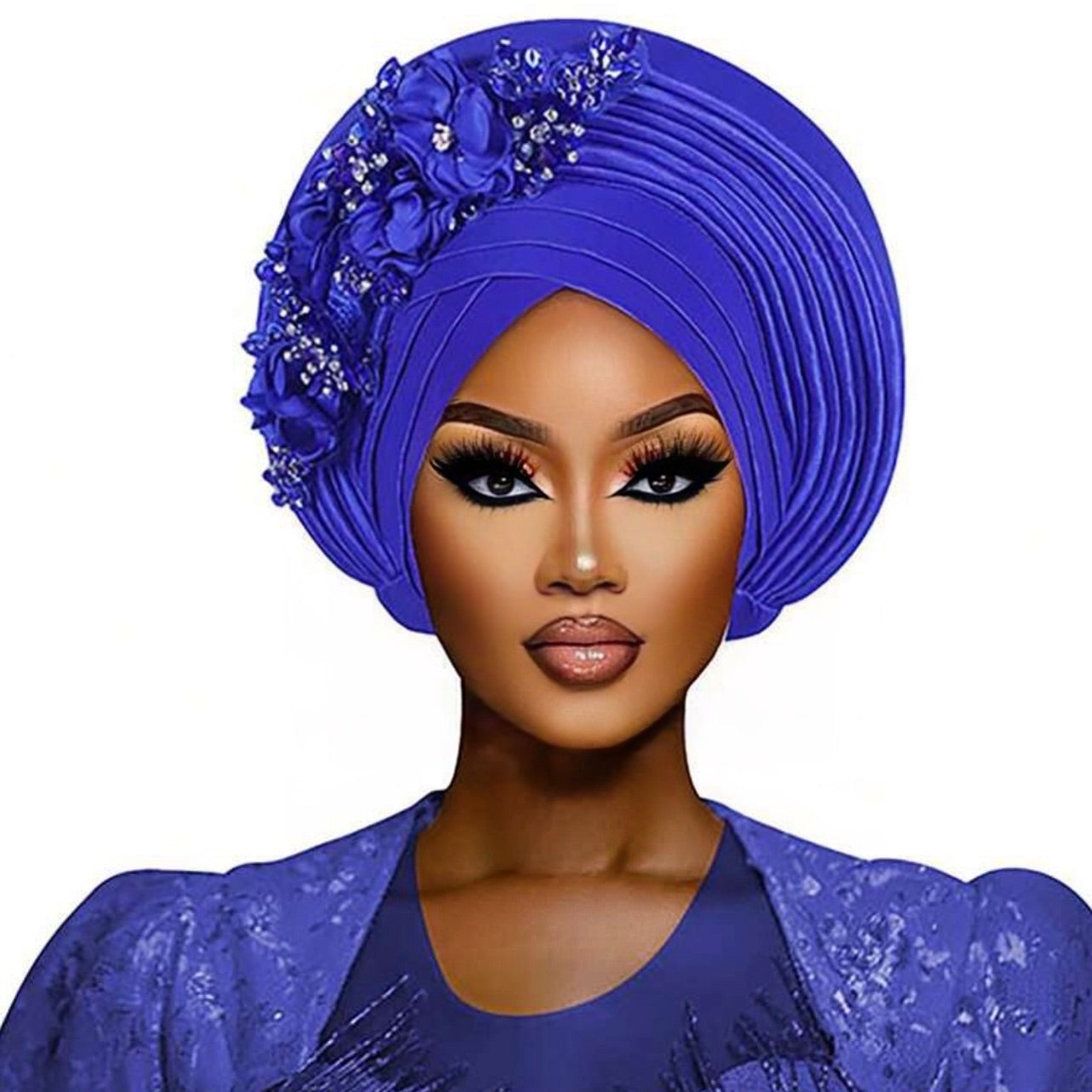 Glitter flowers auto gele